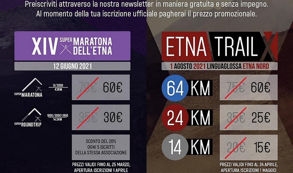 Pre-iscrizione Etna Trail 2021
