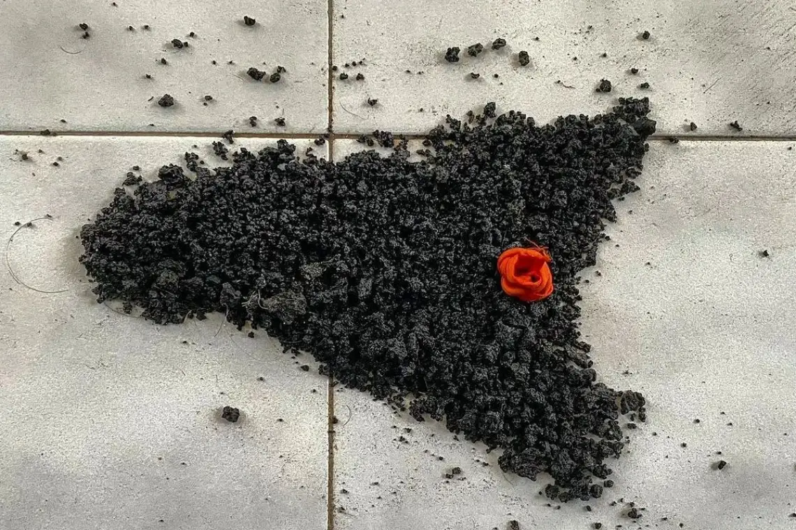 Matériau pyroclastique de l'Etna