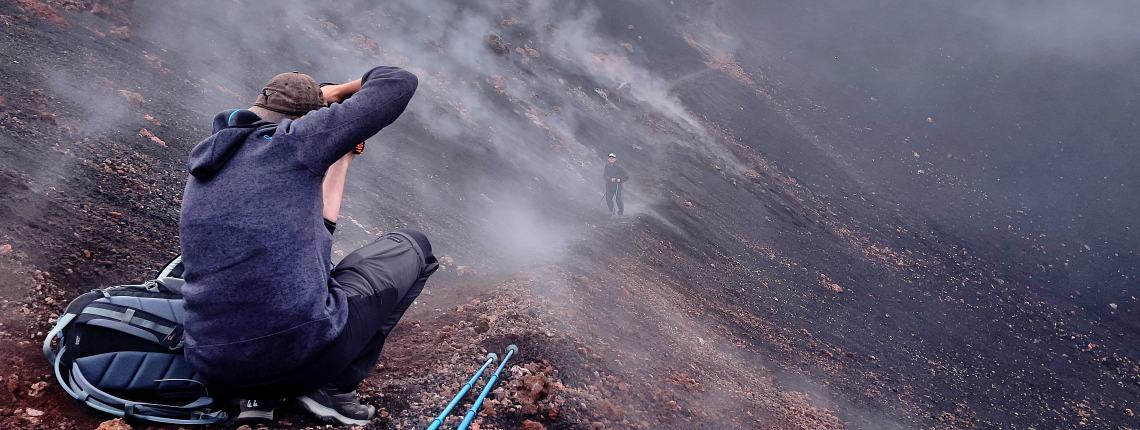 Volcan Etna - Cratère chaud