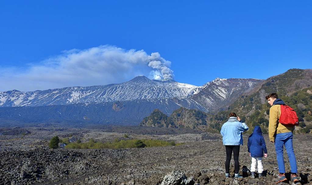 Cendres volcaniques de l'Etna en Valle del Bove