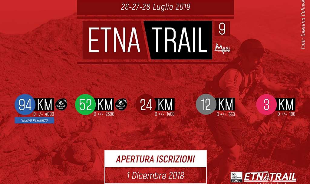 Etna Trail, les compétitions du 26, 27 et 28 juillet 2019