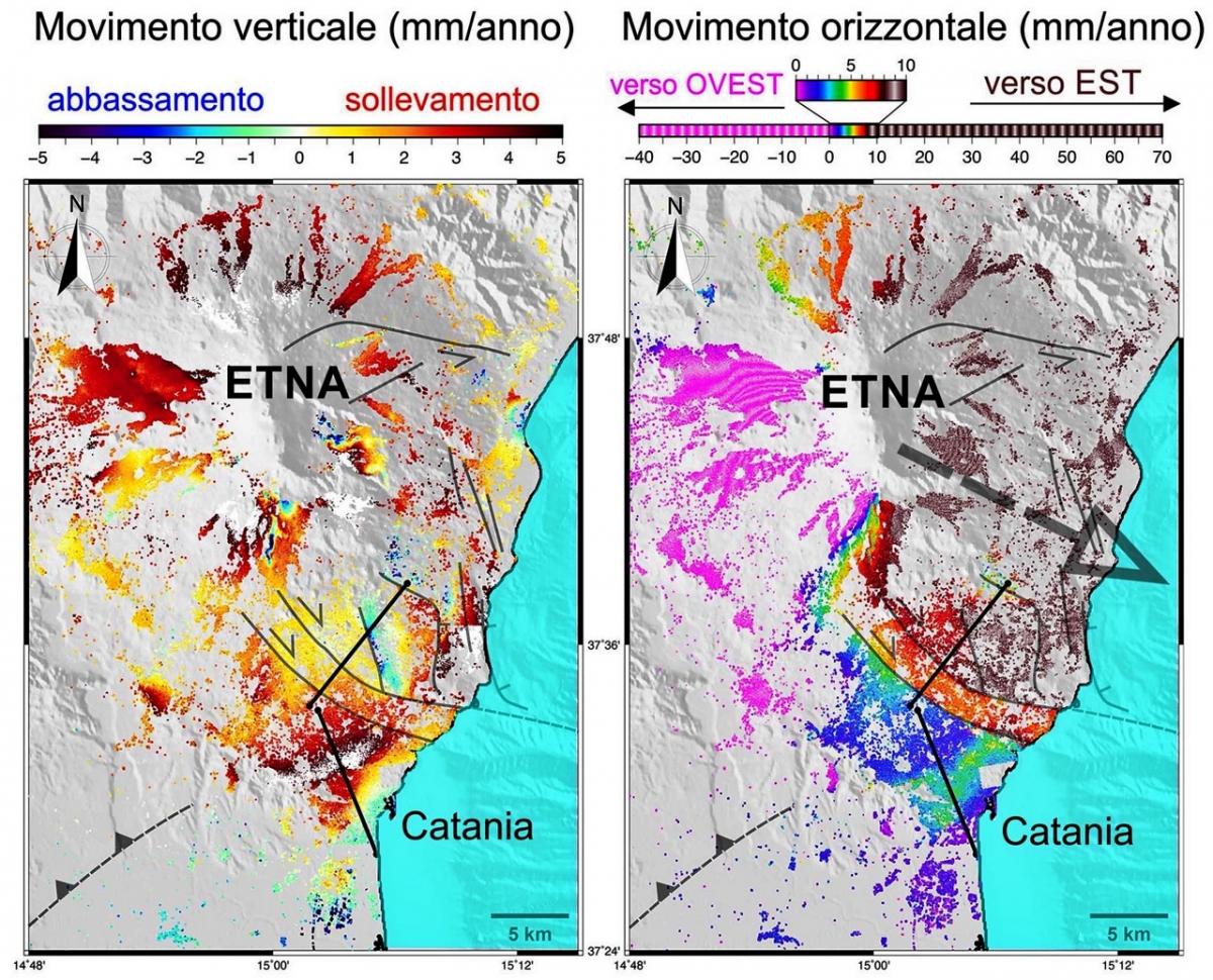 Figure 2 : Failles actives dont celle de Fiandaca
