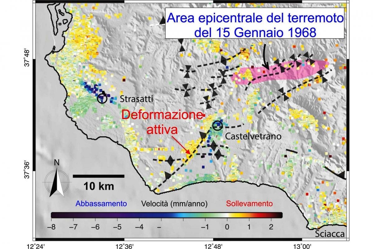 Figure 4 : Carte de la région de la vallée du Belice