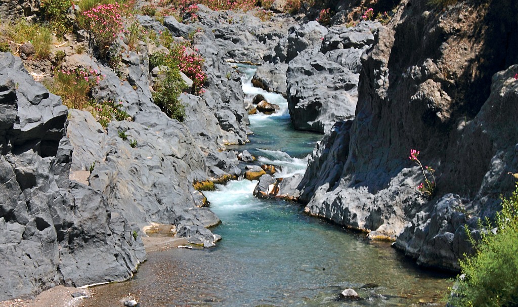 Gorges Alcantara Sicile Italie