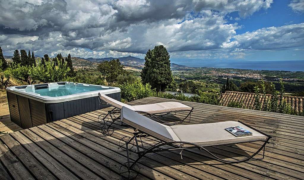 Terrasse maison Bagolaro en Sicile