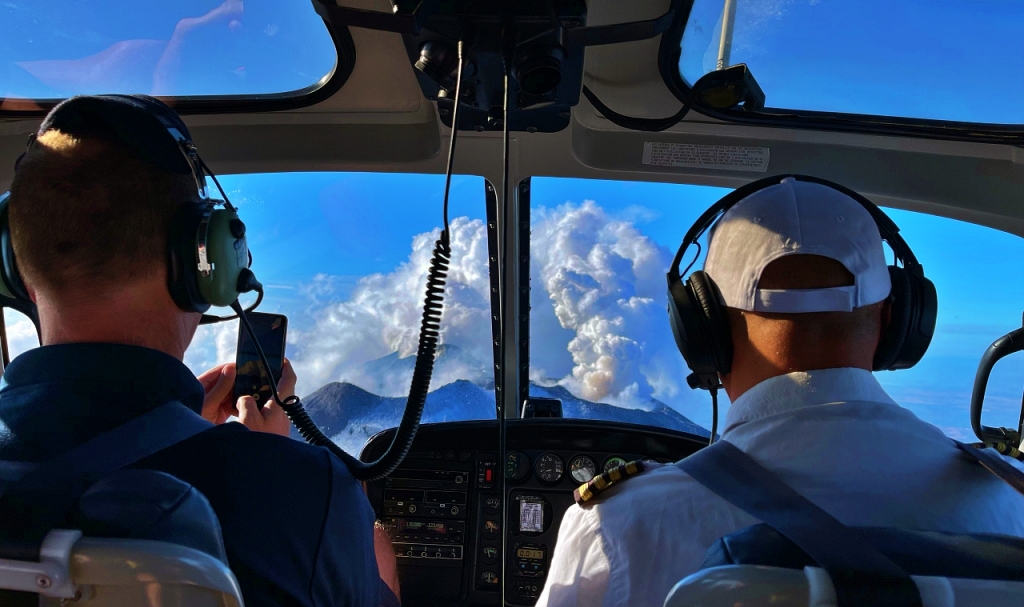 Vol Etna en hélicoptère