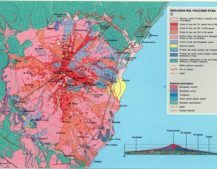 Carte geologique Etna