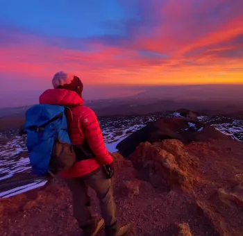 Etna Coucher de Soleil