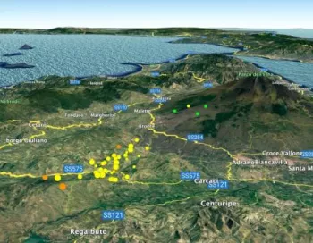 Volcan Etna 29-30 août 2022 Essaim sismique