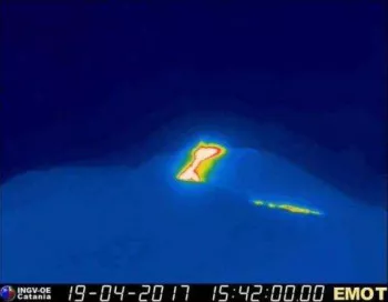 éruption Etna 19/04/2017