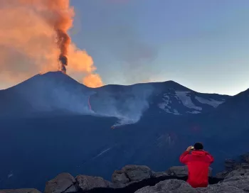 etna volcan eruption