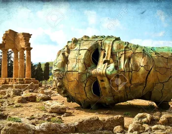 Temple dorique dans la Vallée des Temples à Agrigente