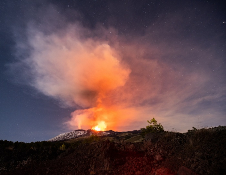 etna eruption 10 fevrier 2022