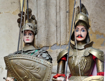 Théâtre-marionnettes-Sicile