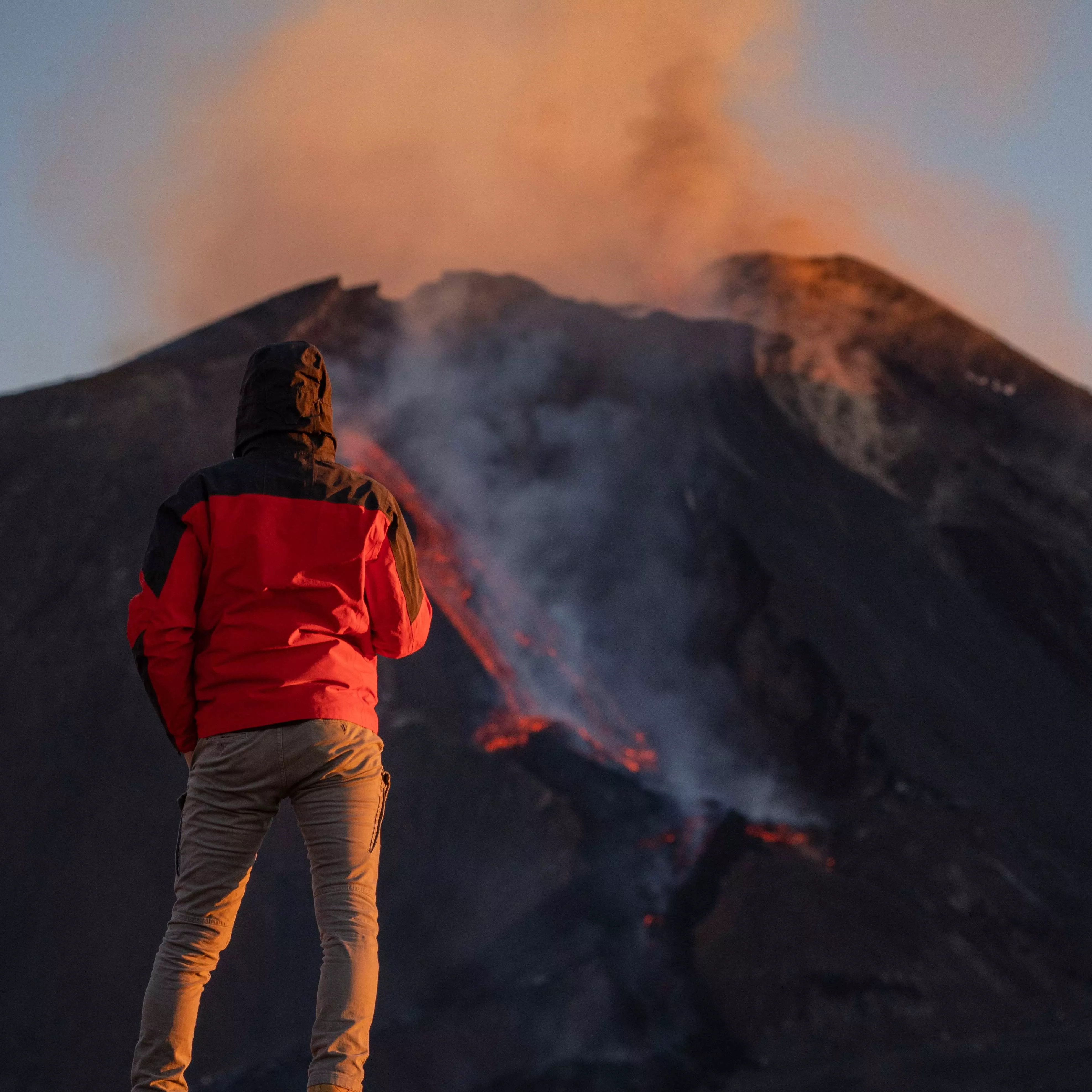 Volcan Etna Aube